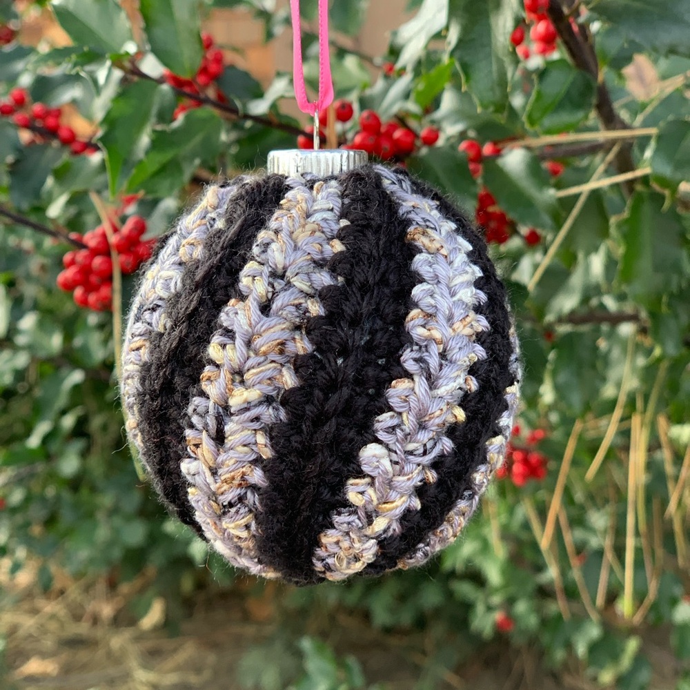 Hand Crocheted Swirl Ornament